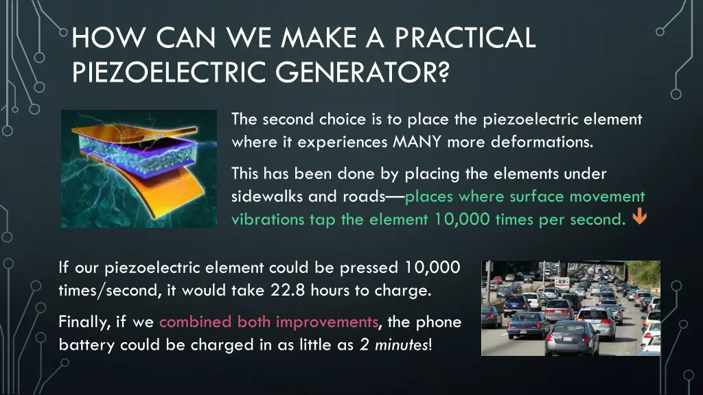 how can we make a practical piezoelectric 1