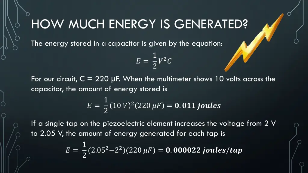 how much energy is generated