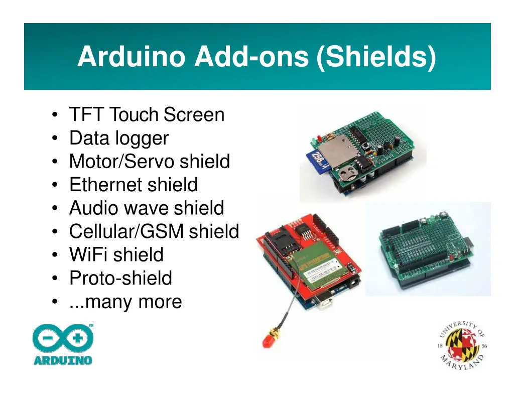 arduino add ons shields