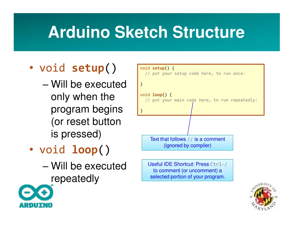 arduino sketch structure