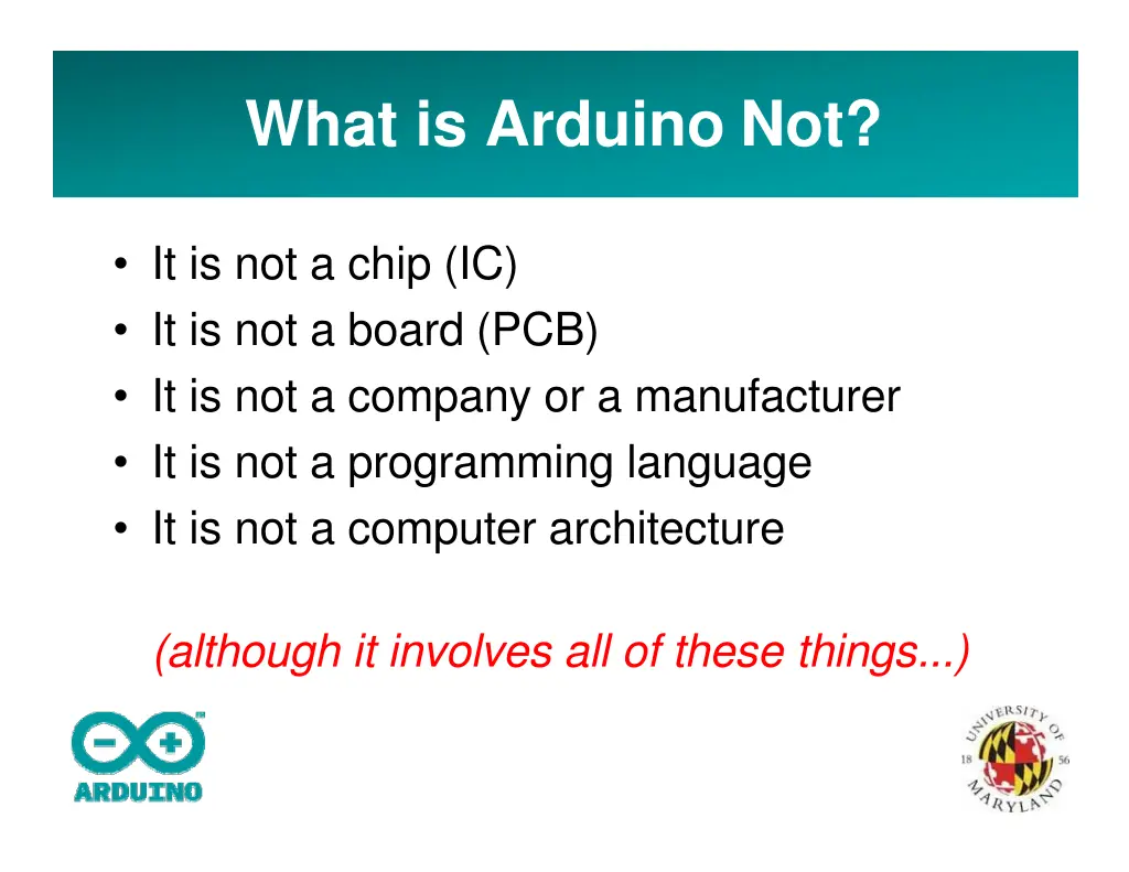what is arduino not