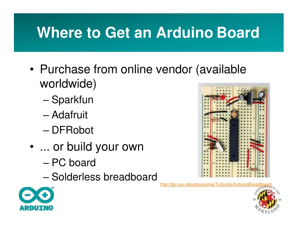 where to get an arduino board