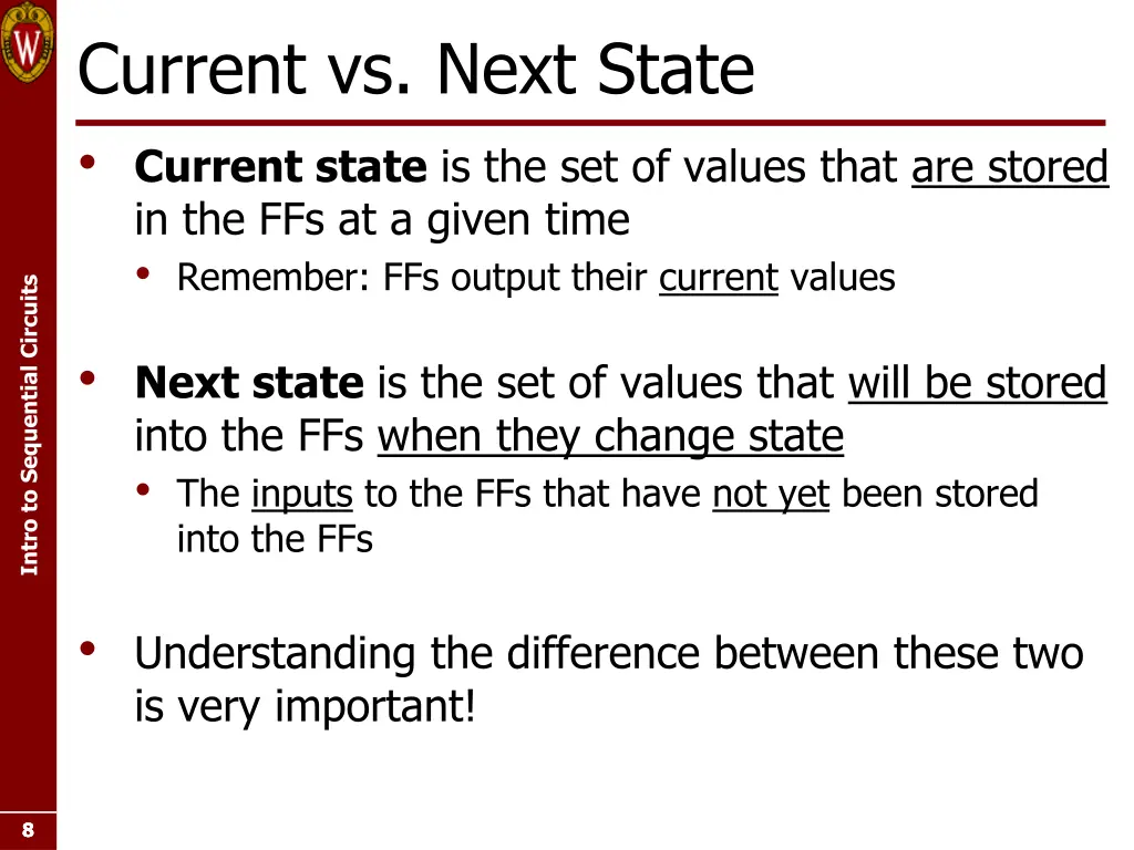 current vs next state current state