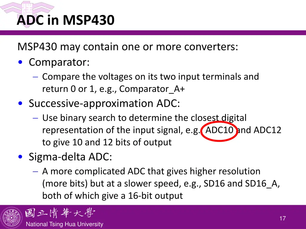 adc in msp430