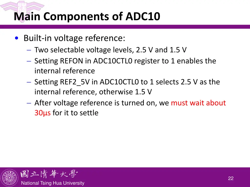 main components of adc10 1