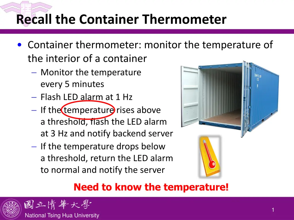 recall the container thermometer