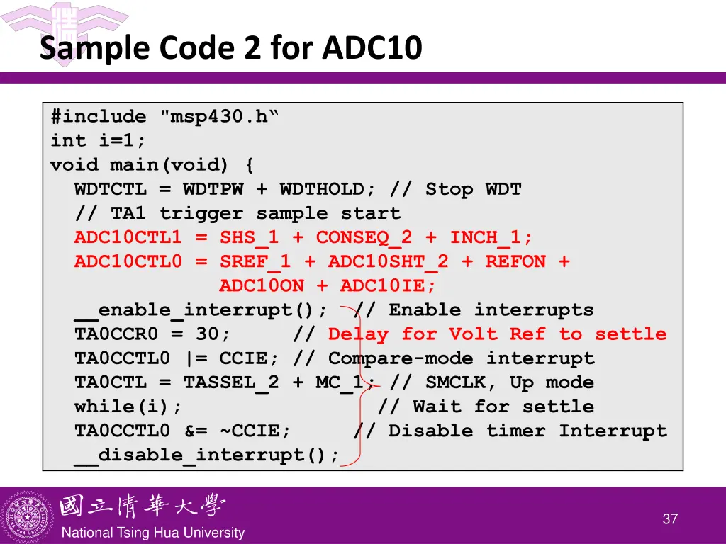 sample code 2 for adc10 1