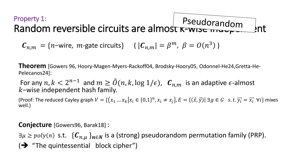 property 1 property 1 random reversible circuits