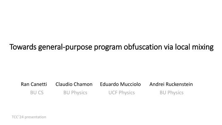 towards general towards general purpose program