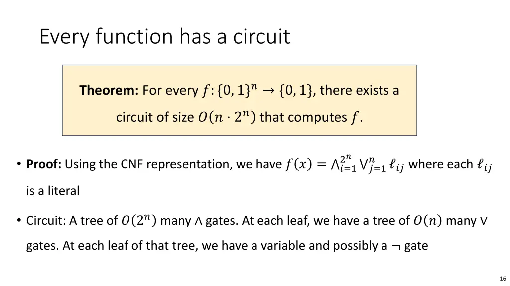 every function has a circuit 1