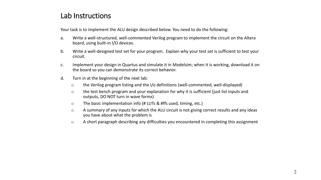 lab instructions lab instructions