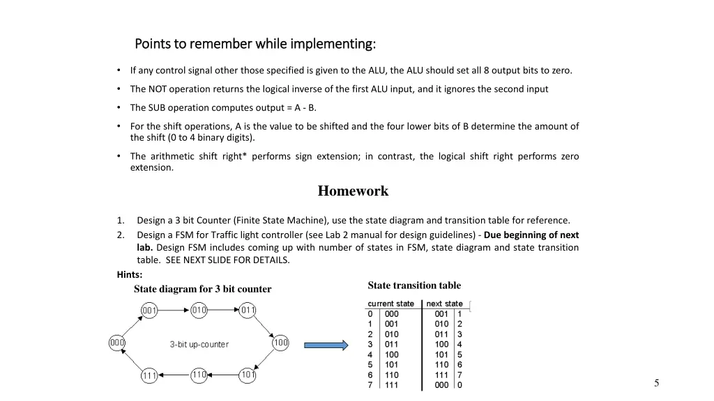 points to remember while implementing points
