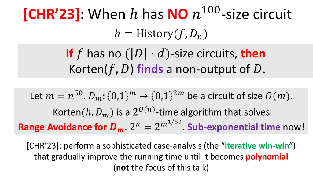chr 23 when has no 100 size circuit history