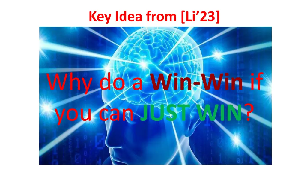 key idea from li 23