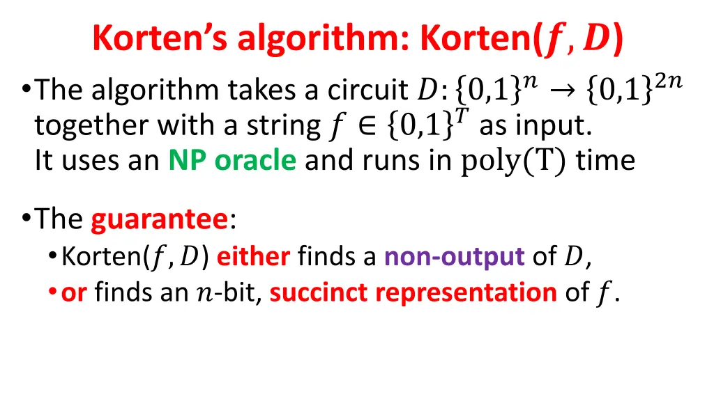 korten s algorithm korten the algorithm takes