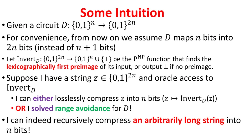 some intuition