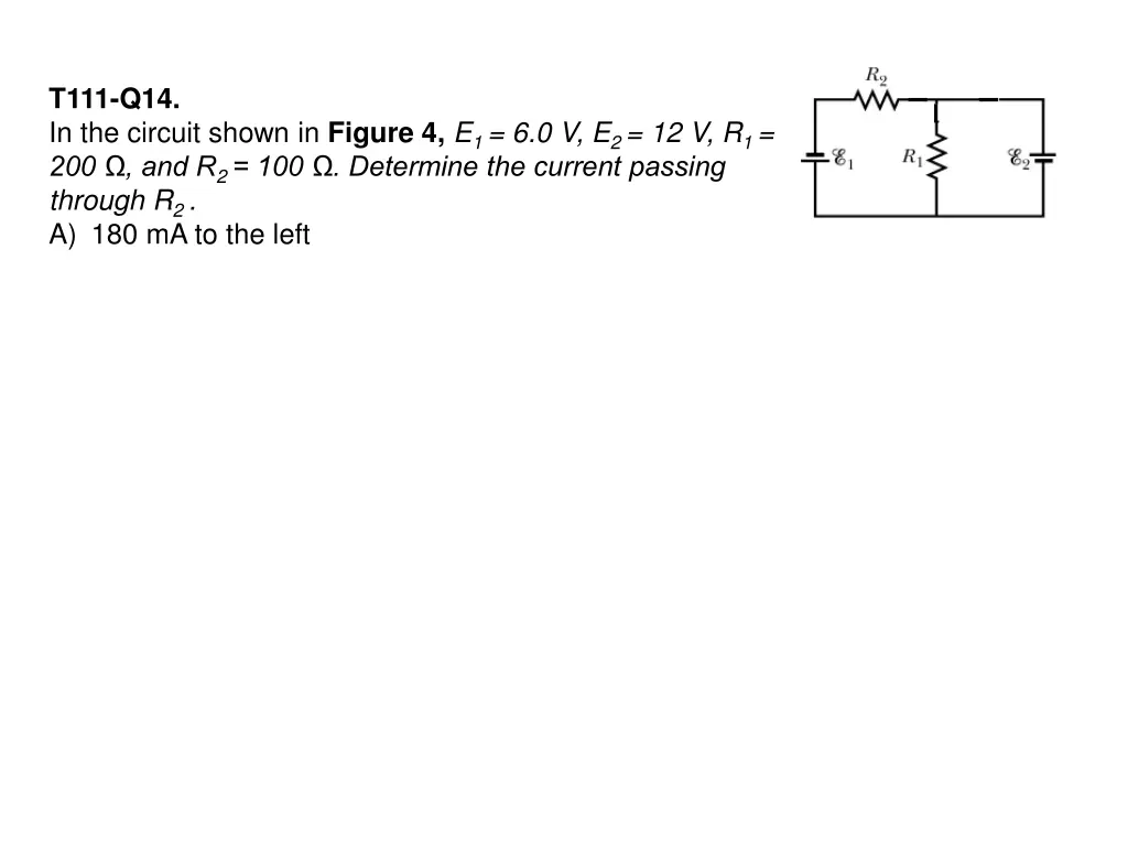 t111 q14 in the circuit shown in figure