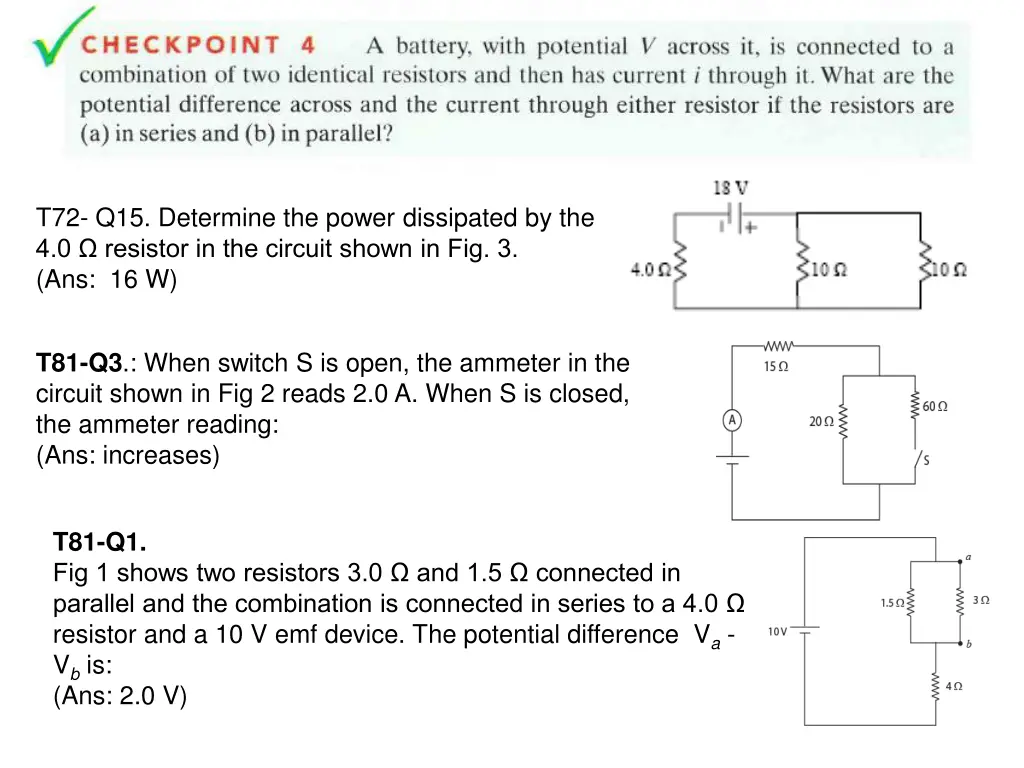 t72 q15 determine the power dissipated