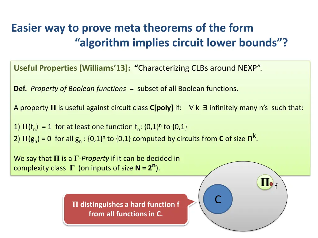 easier way to prove meta theorems of the form