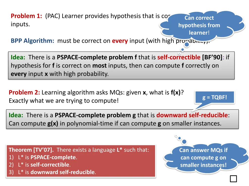 problem 1 pac learner provides hypothesis that