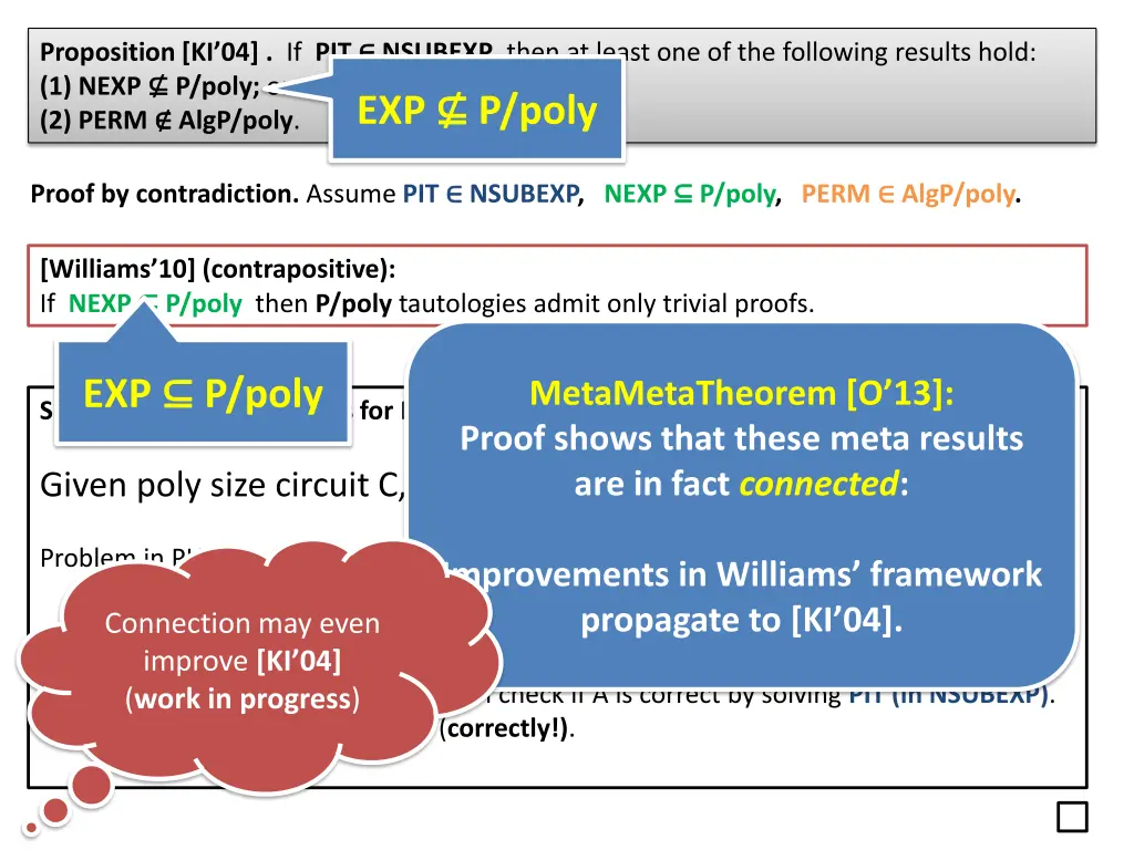 proposition ki 04 if pit nsubexp then at least