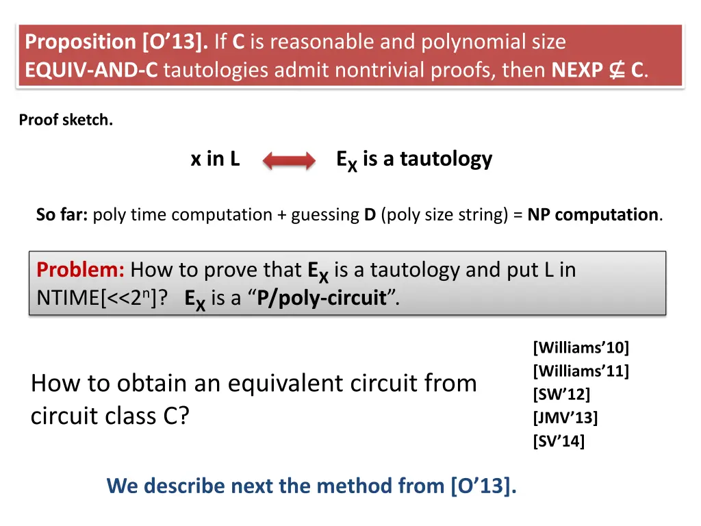 proposition o 13 if c is reasonable 2