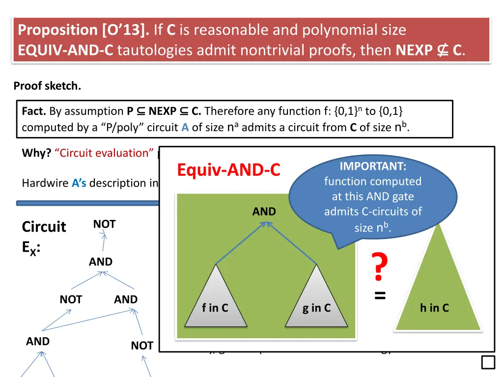 proposition o 13 if c is reasonable 3