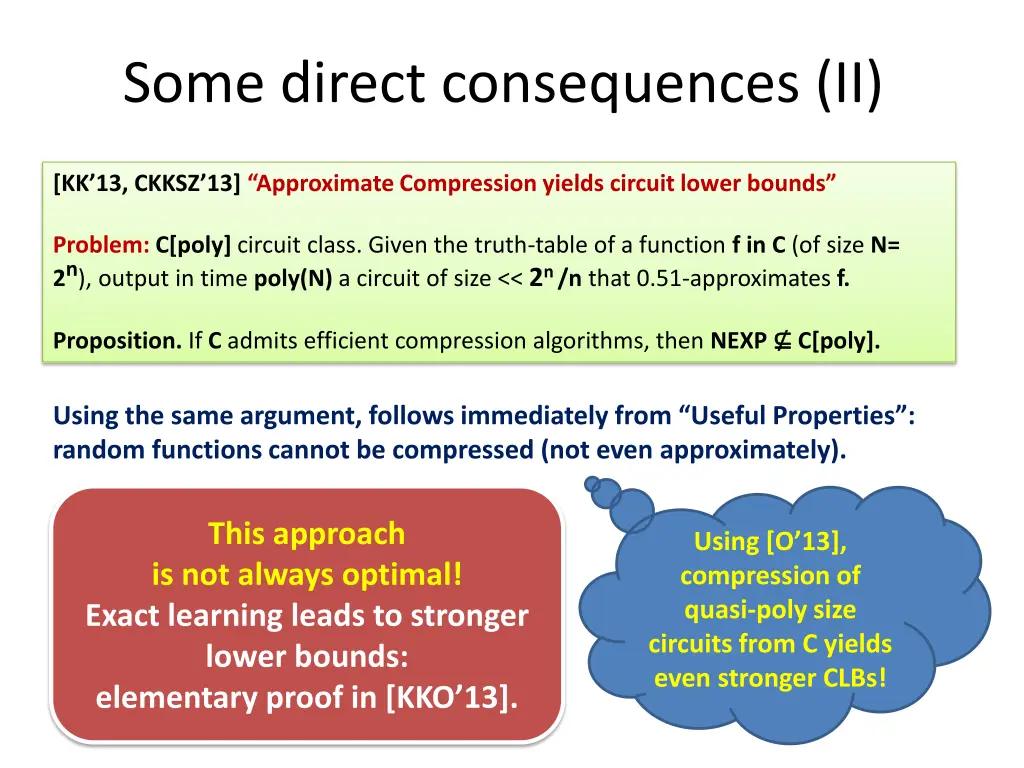 some direct consequences ii