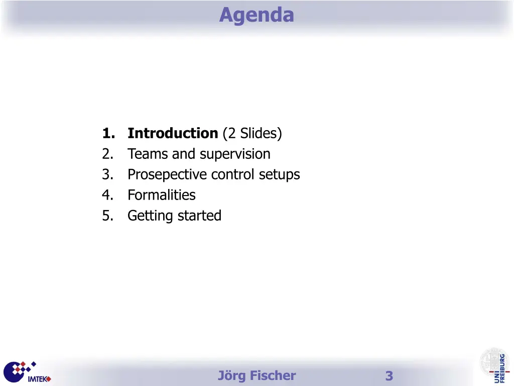 agenda 1