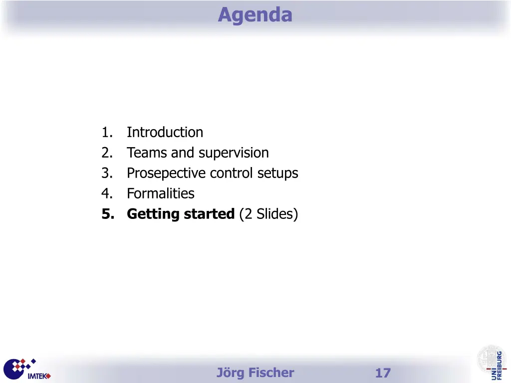 agenda 5