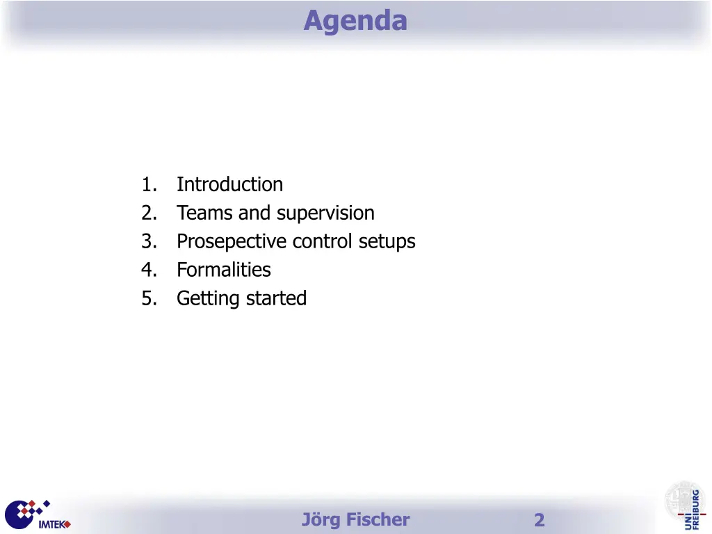agenda