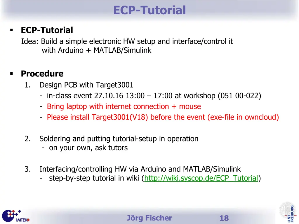ecp tutorial
