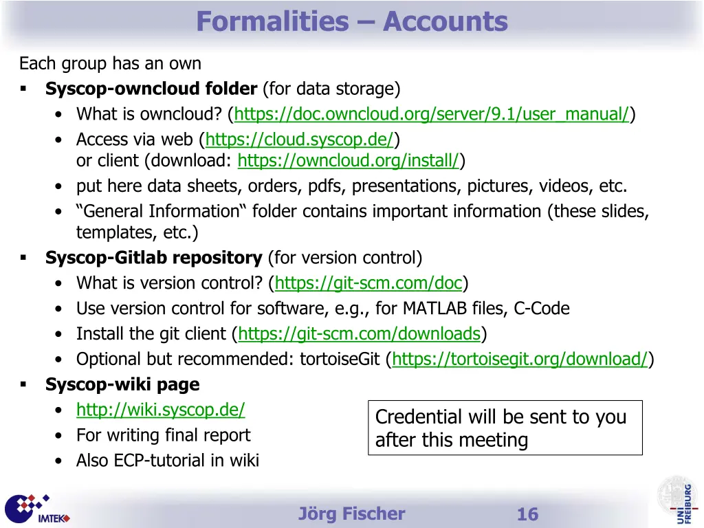 formalities accounts