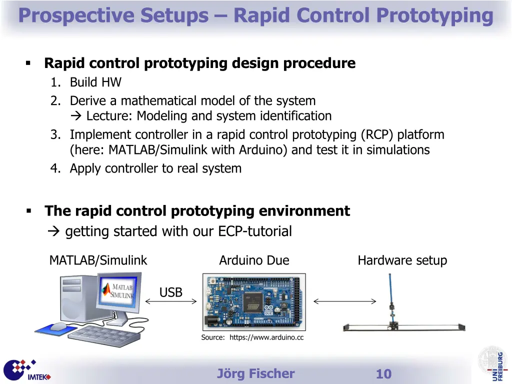 prospective setups rapid control prototyping