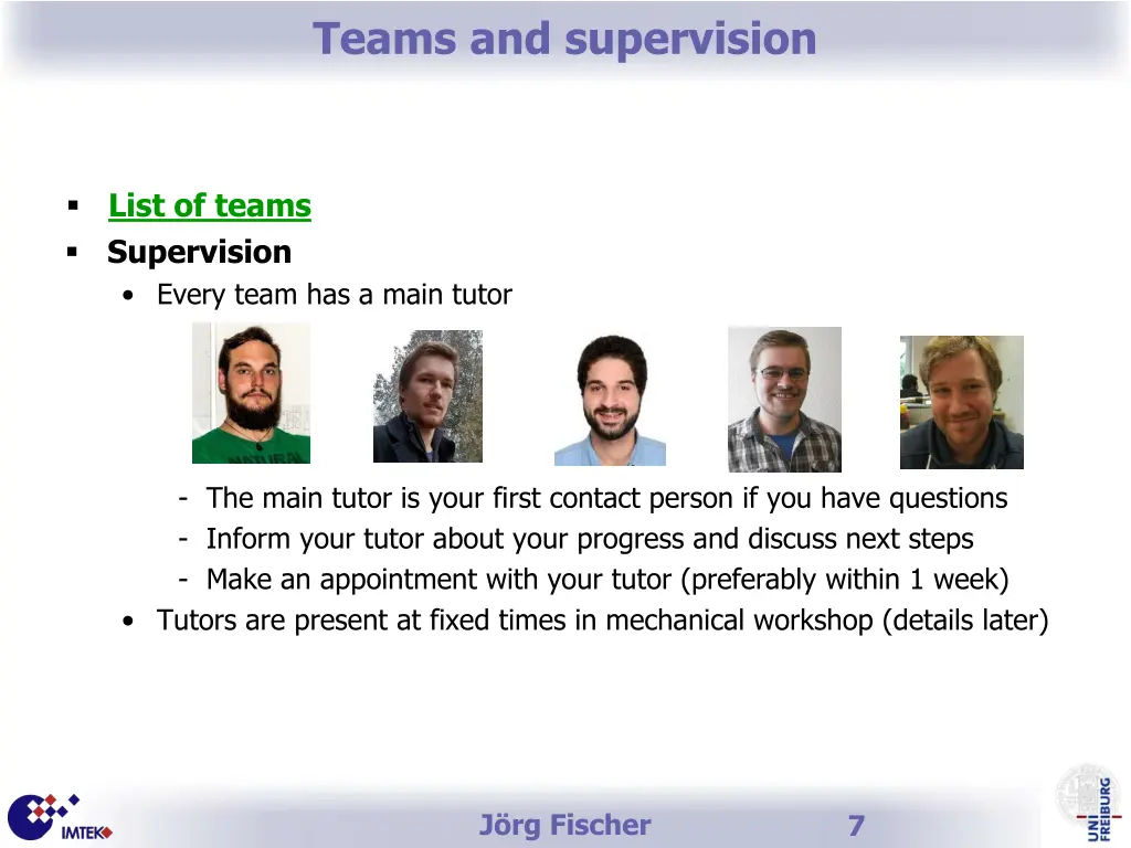 teams and supervision