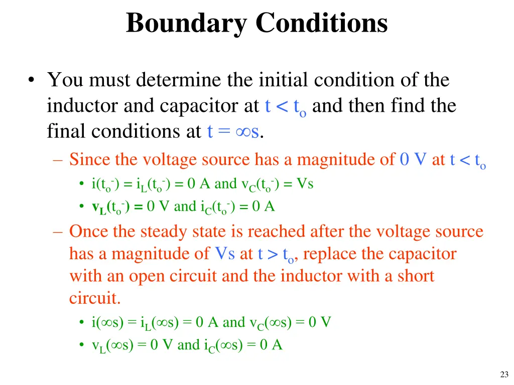 boundary conditions 1