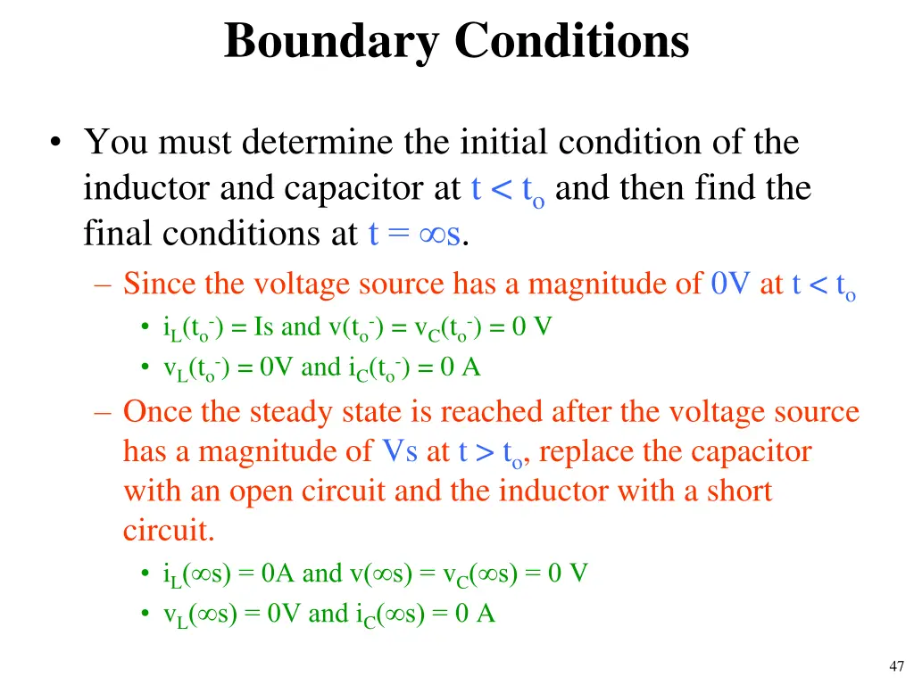 boundary conditions 2