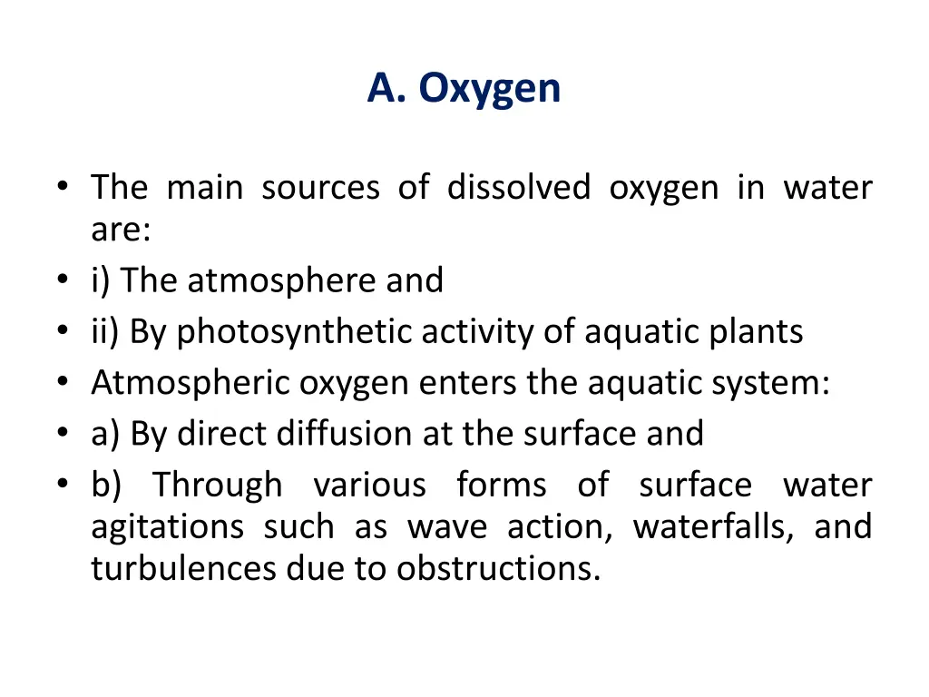a oxygen