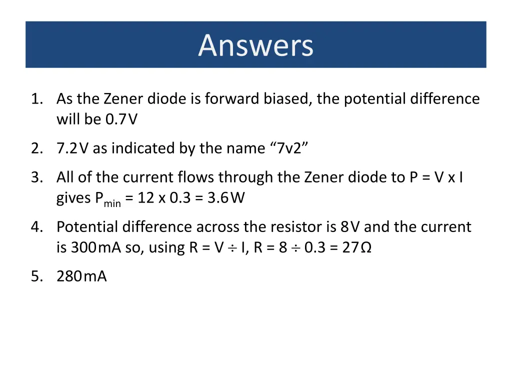 answers