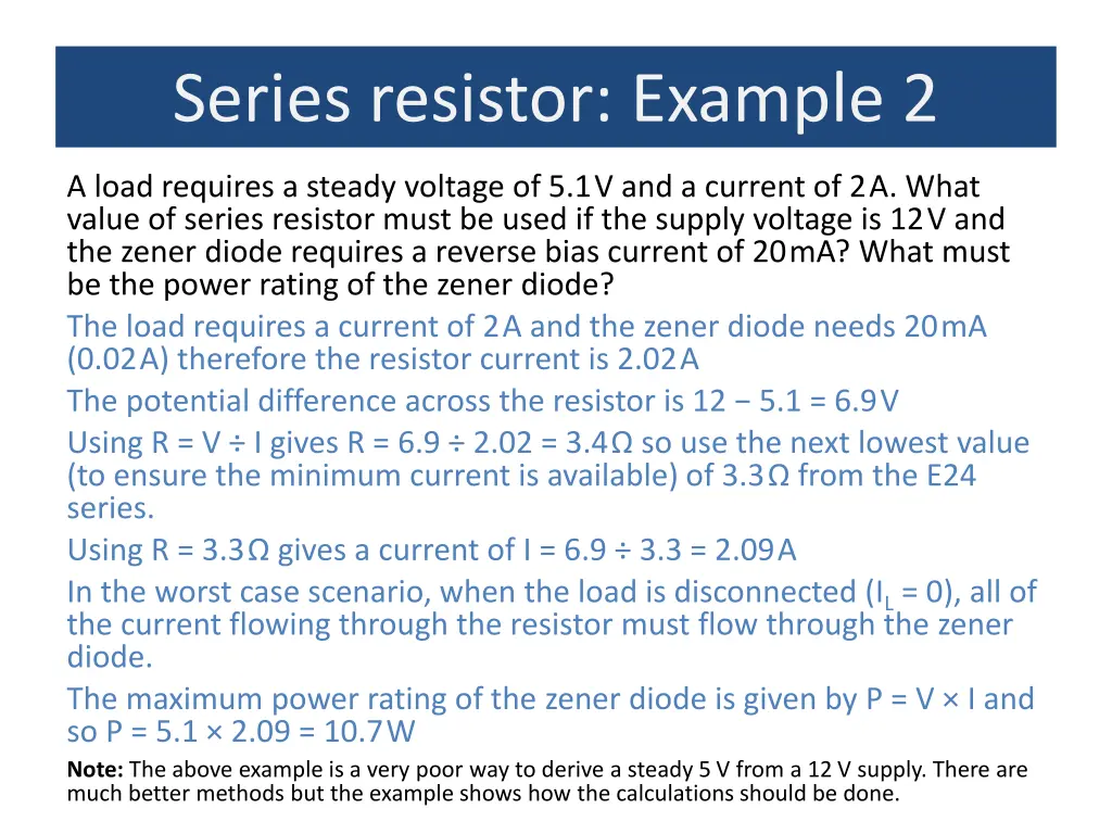 series resistor example 2