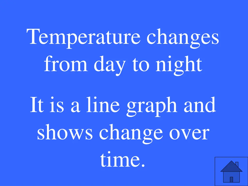temperature changes from day to night