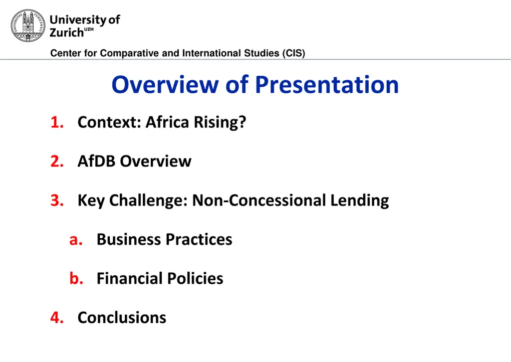 center for comparative and international studies 1