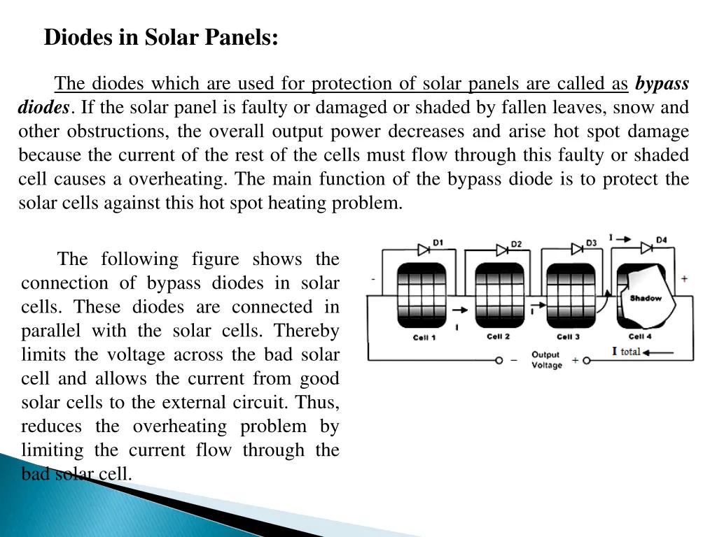 diodes in solar panels