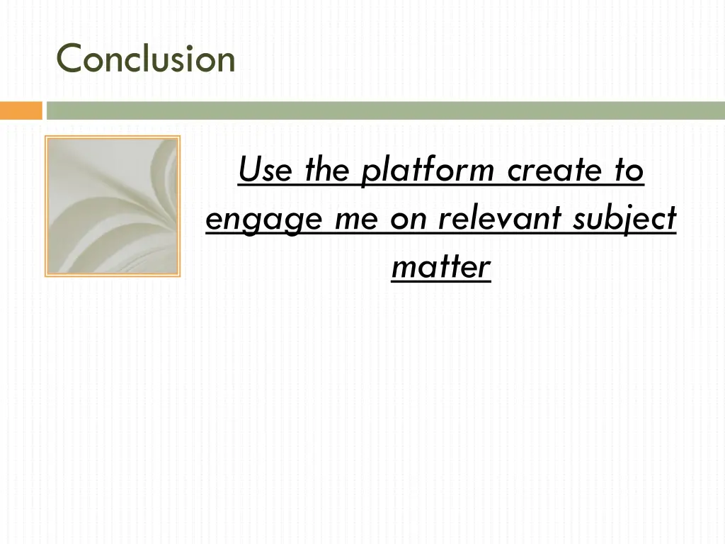 conclusion