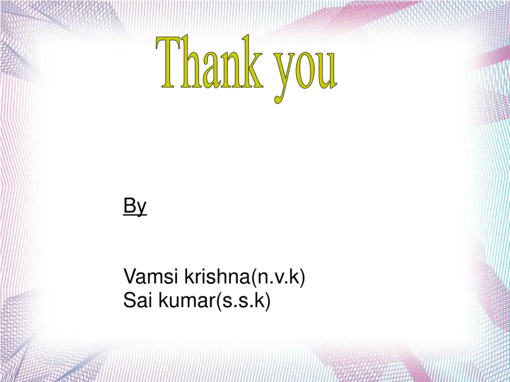 thank you