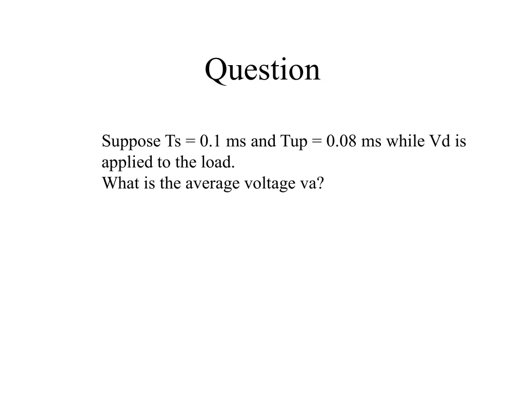 question
