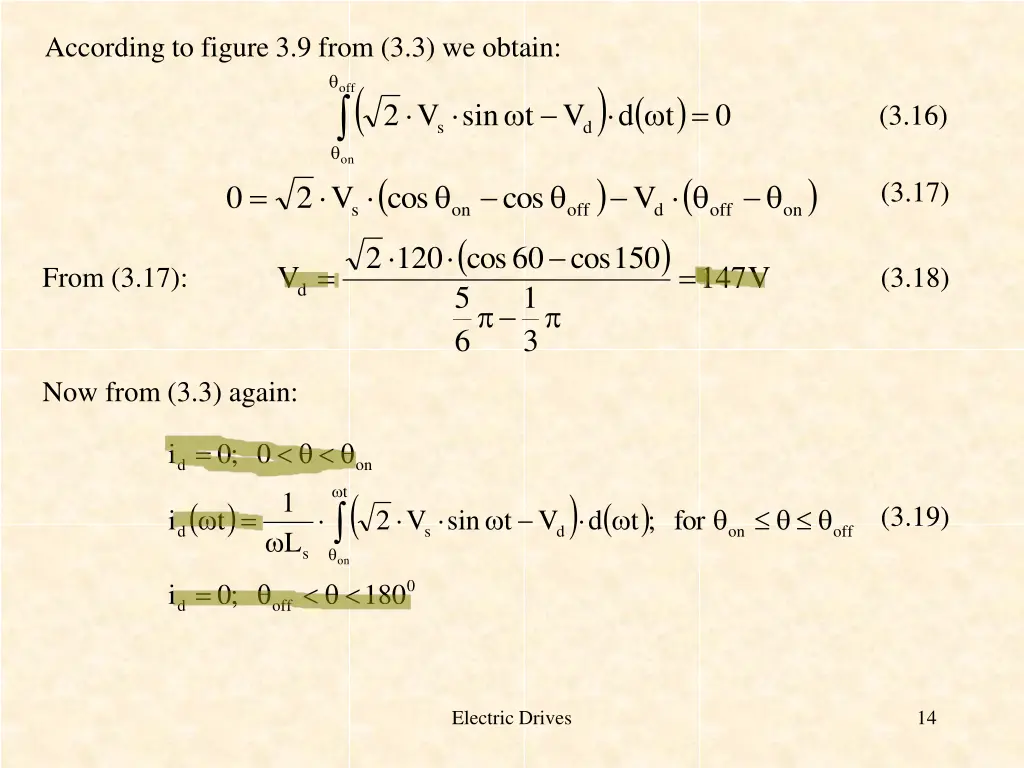 according to figure 3 9 from 3 3 we obtain