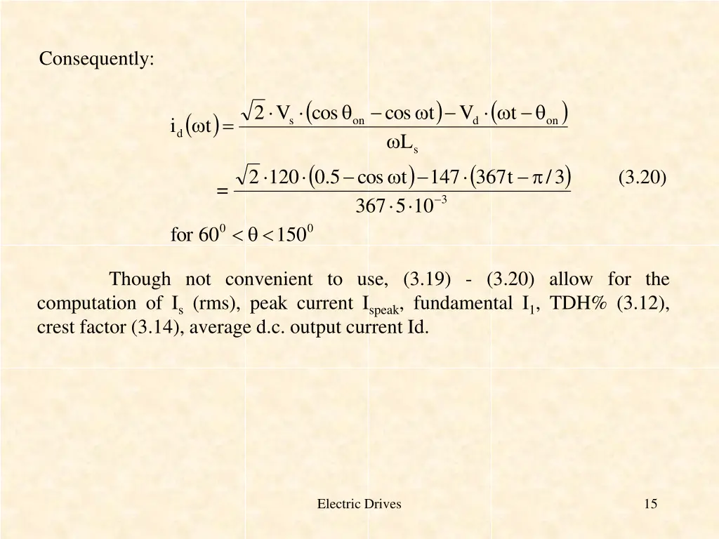 consequently