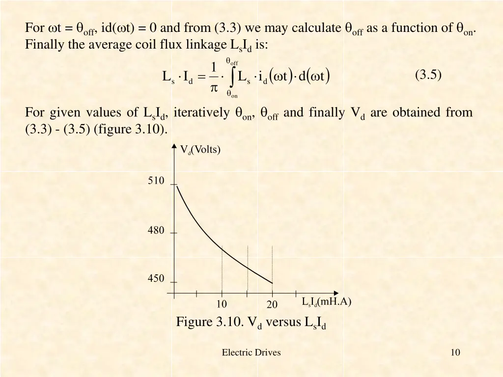 for t off id t 0 and from 3 3 we may calculate