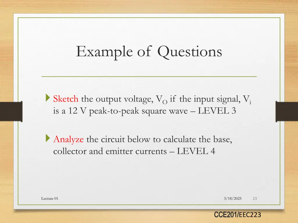 example of questions 1